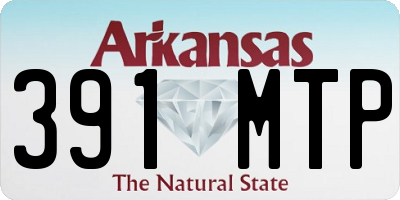 AR license plate 391MTP