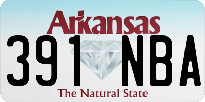 AR license plate 391NBA