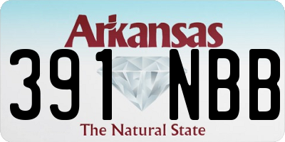 AR license plate 391NBB