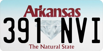 AR license plate 391NVI