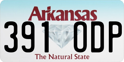 AR license plate 391ODP