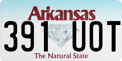 AR license plate 391UOT