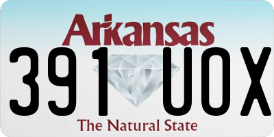AR license plate 391UOX