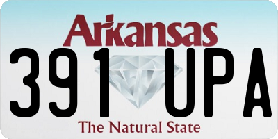 AR license plate 391UPA