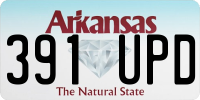 AR license plate 391UPD