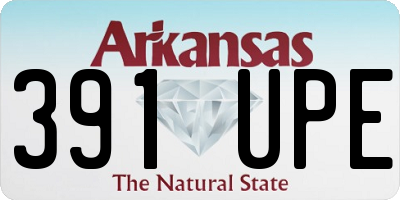 AR license plate 391UPE