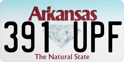AR license plate 391UPF