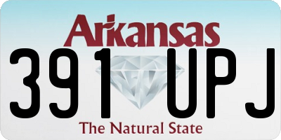 AR license plate 391UPJ