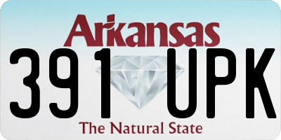 AR license plate 391UPK