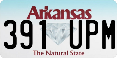 AR license plate 391UPM