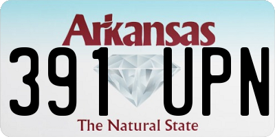 AR license plate 391UPN