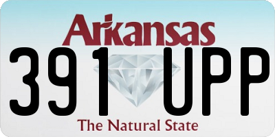 AR license plate 391UPP