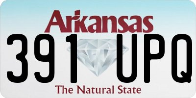 AR license plate 391UPQ
