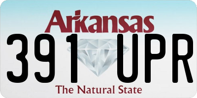 AR license plate 391UPR