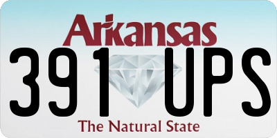 AR license plate 391UPS