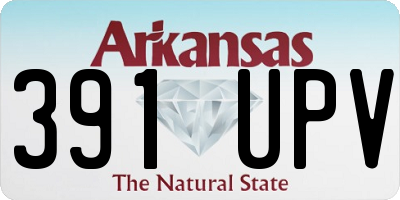 AR license plate 391UPV