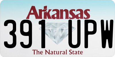 AR license plate 391UPW
