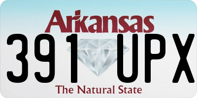 AR license plate 391UPX