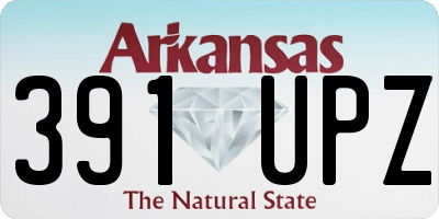 AR license plate 391UPZ