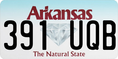 AR license plate 391UQB
