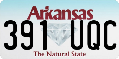 AR license plate 391UQC