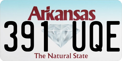 AR license plate 391UQE