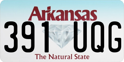 AR license plate 391UQG
