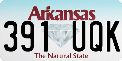 AR license plate 391UQK