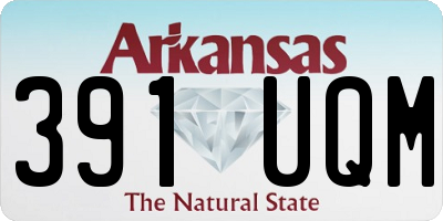 AR license plate 391UQM