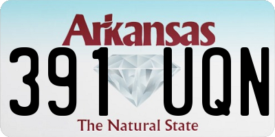 AR license plate 391UQN