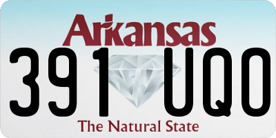 AR license plate 391UQO