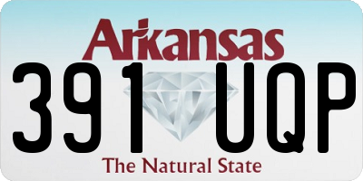 AR license plate 391UQP
