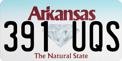 AR license plate 391UQS