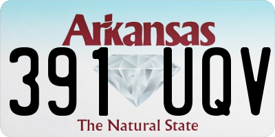 AR license plate 391UQV