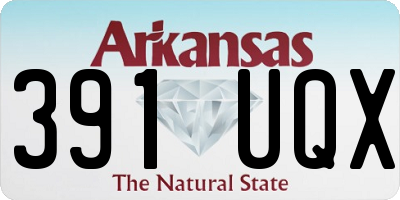 AR license plate 391UQX