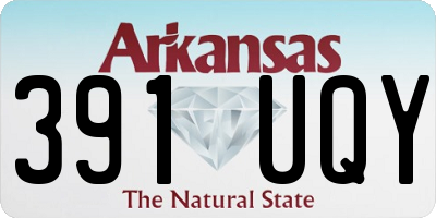 AR license plate 391UQY