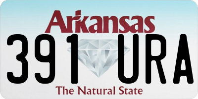 AR license plate 391URA