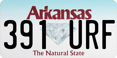 AR license plate 391URF