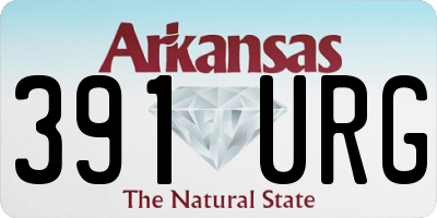 AR license plate 391URG