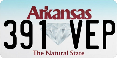 AR license plate 391VEP