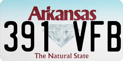 AR license plate 391VFB
