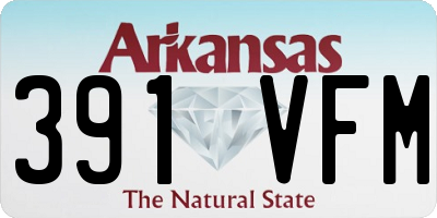 AR license plate 391VFM