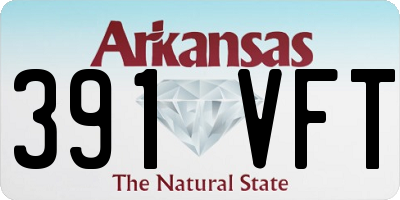 AR license plate 391VFT