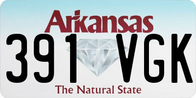 AR license plate 391VGK