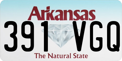 AR license plate 391VGQ