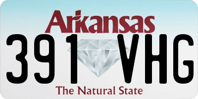 AR license plate 391VHG