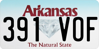 AR license plate 391VOF
