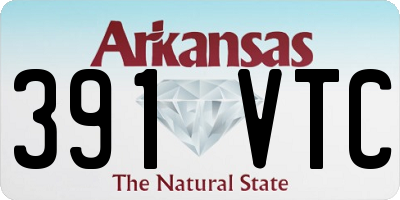 AR license plate 391VTC