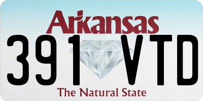 AR license plate 391VTD