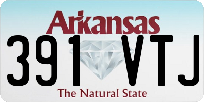 AR license plate 391VTJ